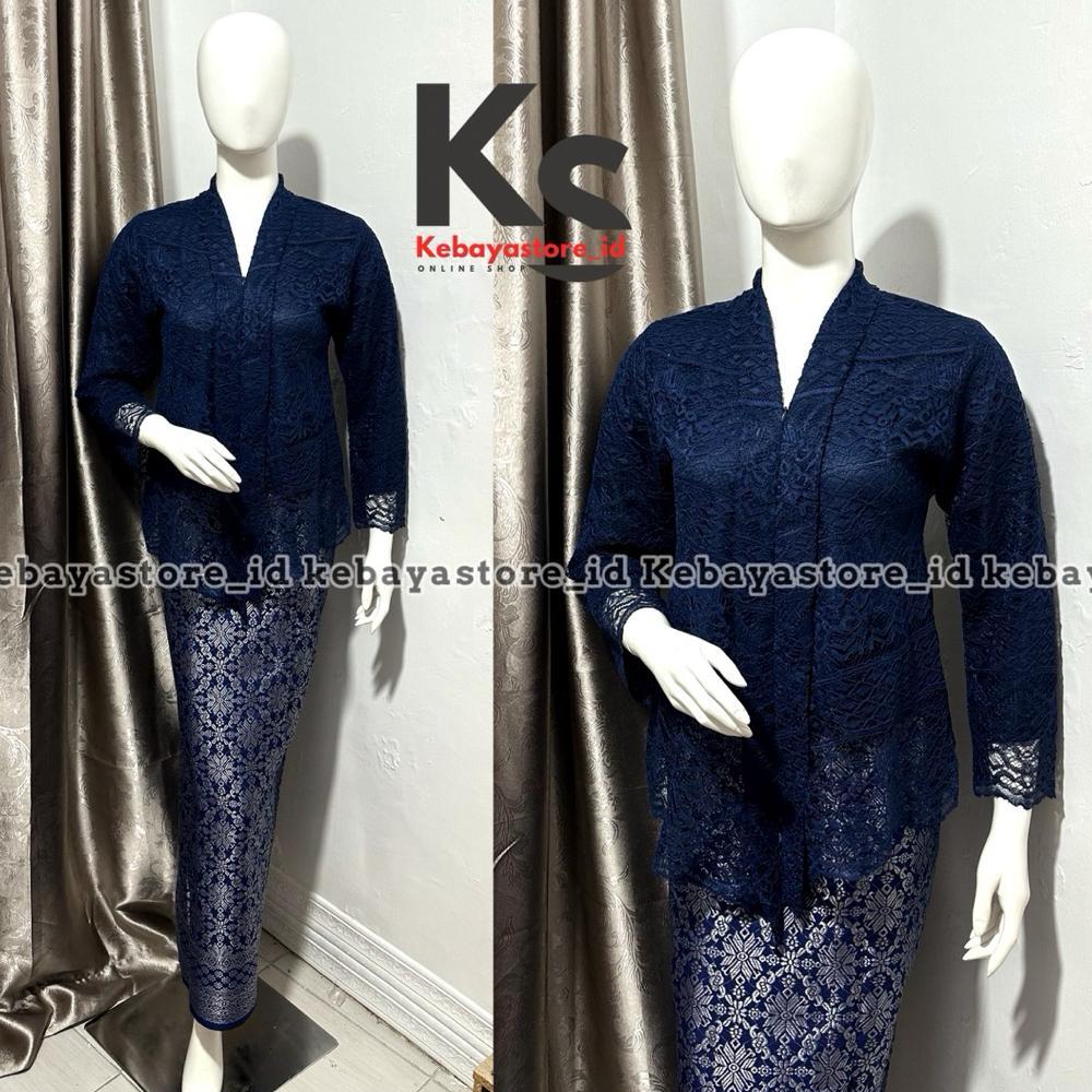 TERMURAH (Free Bross) Kebaya Brokat Floy Kartini - Kebaya Modern - Kebaya Wisuda - Kebaya Hitam - Ke