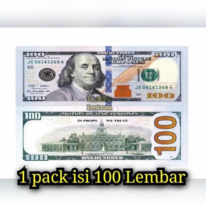 Ready Uang Mainan Dolar / Dollar Amerika isi 100 /Uang Seserahan Mahar Movie