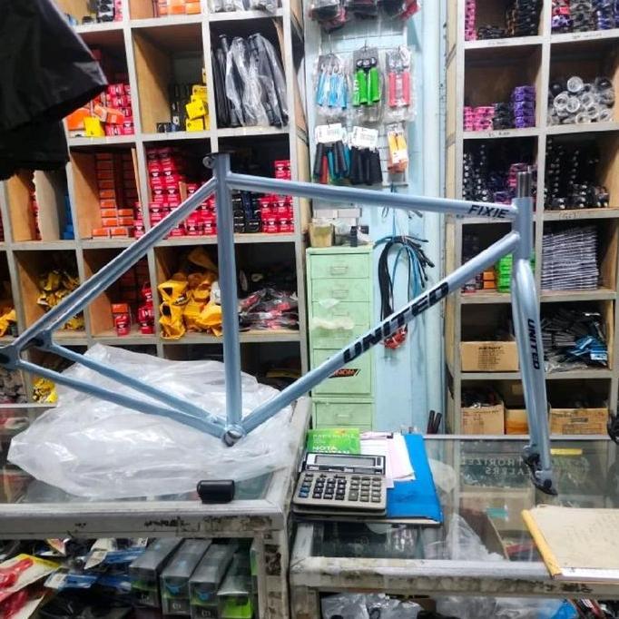 Frame + Fork Fixie Steel 700C UNITED Ukuran 49 Model Classic