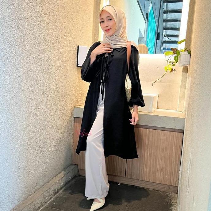 KAMILA  Tunik Pakaian Terbaru Kekinian Bahan Crinkle airflow Premium Baju Tunik  Wanita Dewasa Musli