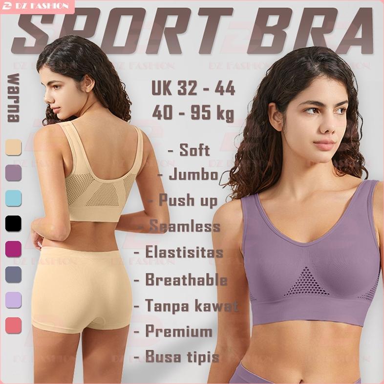 Best Seller Sport Bra Tanpa Kawat Bra Olahraga Seamless Bh Gym Jumbo Push Up Bra Sport Baju Senam Ba
