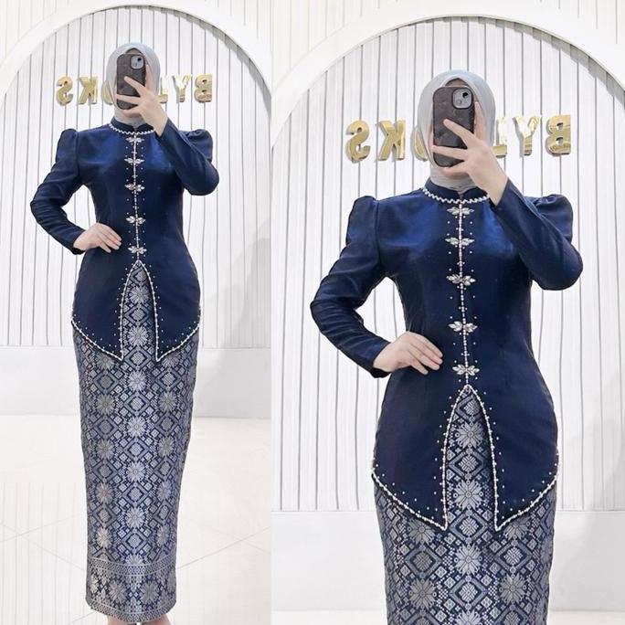 Ameena kurung melayu songket - baju setelan kurung melayu wanita terbaruuu songket wanita