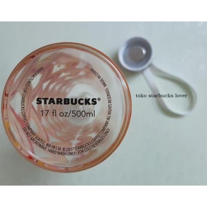 Starbucks Tumbler Bottle Kaca Beling Rainbow
