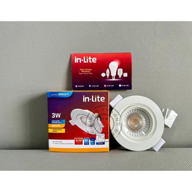 LAMPU LED MINI DOWNLIGHT SPOTLIGHT INLITE 3W 3 WATT - INDC236