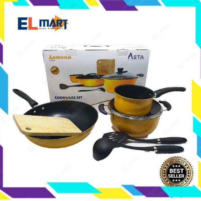 XARIELTA Panci set ASTA Lemona cookware set 7pc - alat masak set kuning