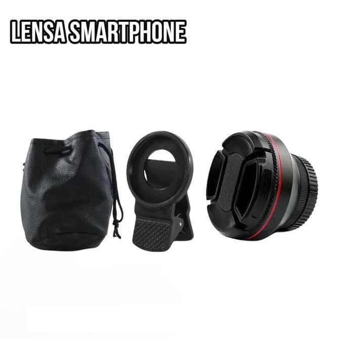 PARANE Lensa Smartphone 2 in 1 Wide Angle 0.6X Macro 15X