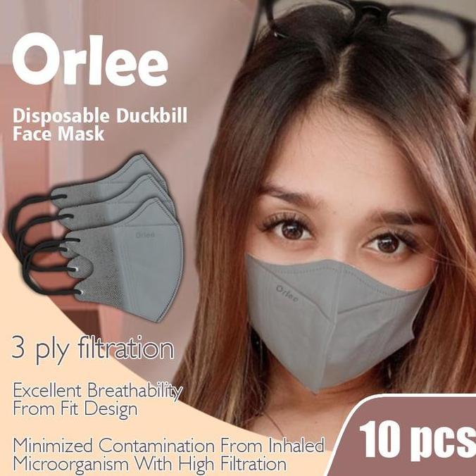 XARIELTA Masker Duckbill Earloop Cantol kuping embos merk Orlee  pcs grosir 1 Karton isi 200 pack is