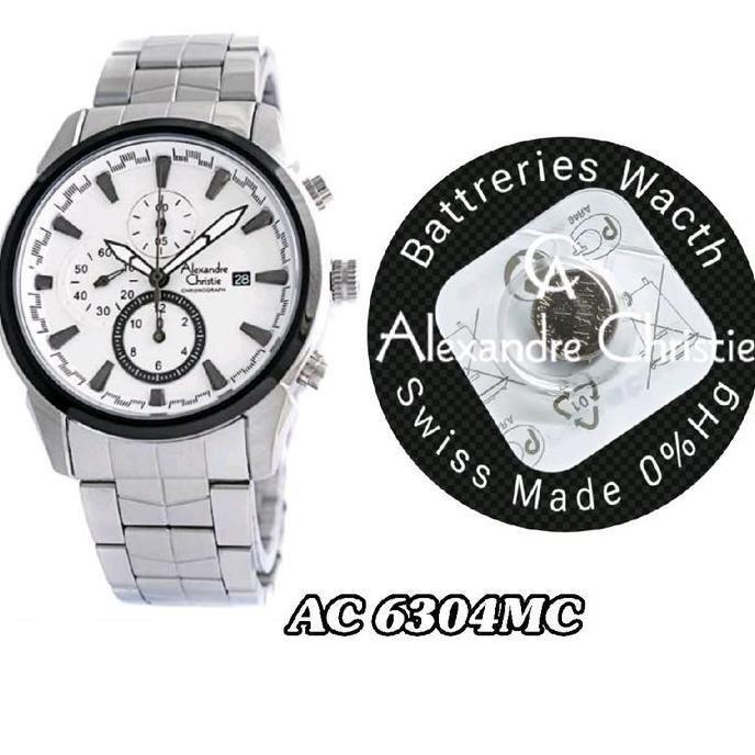 6304MC battrai jam tangan Alexandre Christie battrai pengganti battrai jam original