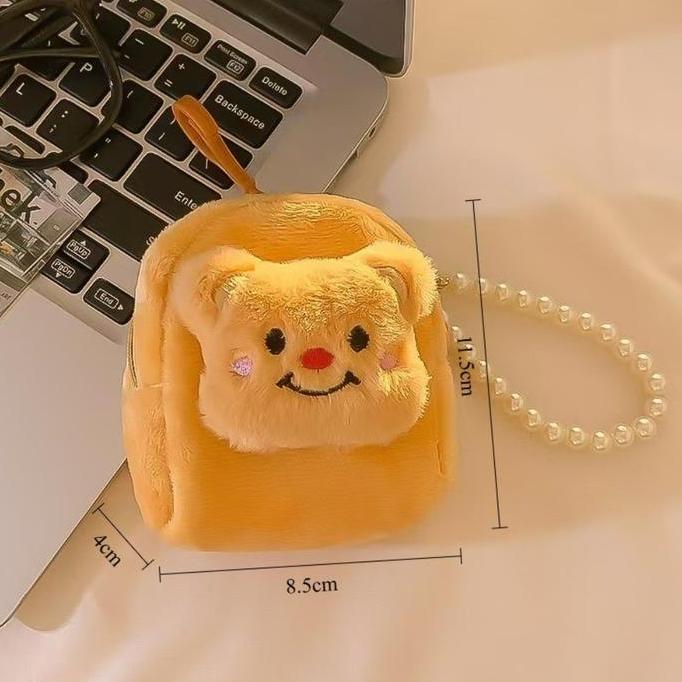 PARANE Dompet Koin Berbentuk Beruang 3D Lucu Yang Imut/Dompet Koin Kartun/Dompet Koin Kecil/Dompet K