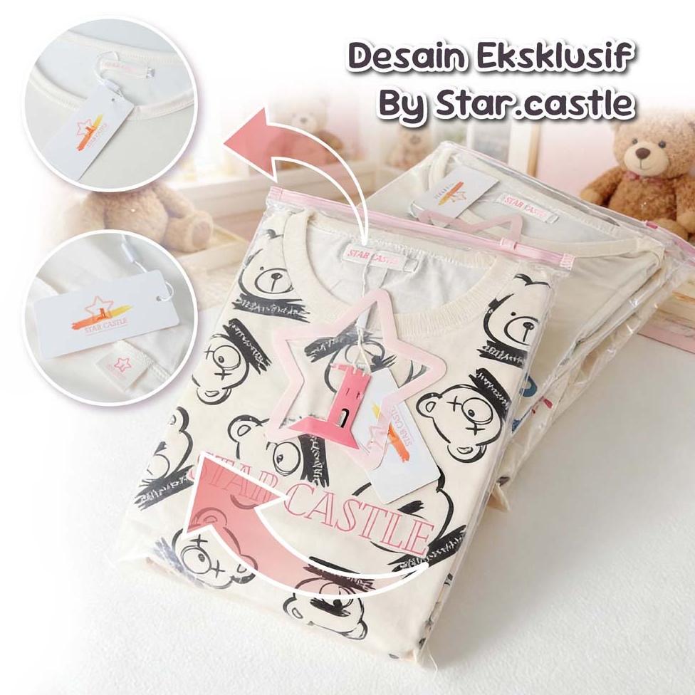 BESTPROMO Piyama 4 set Wamita Dewasa Jumbo Lembut dan Dingin /4in1 Baju Tidur Set Daster Celana Pend