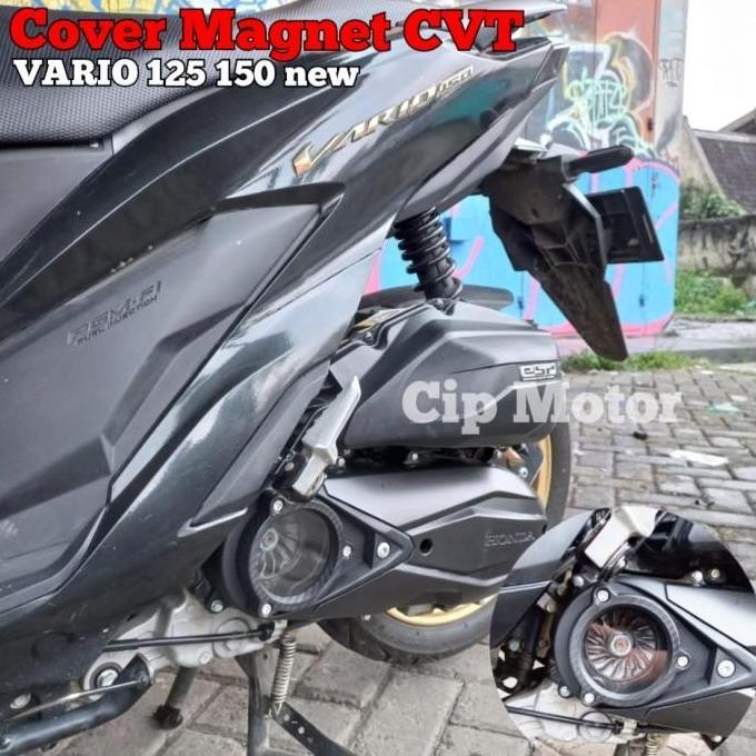 RAXSTAR Cover Tutup CVT VARIO 125 150 Transparan Tutup Magnet CVT VARIO 150