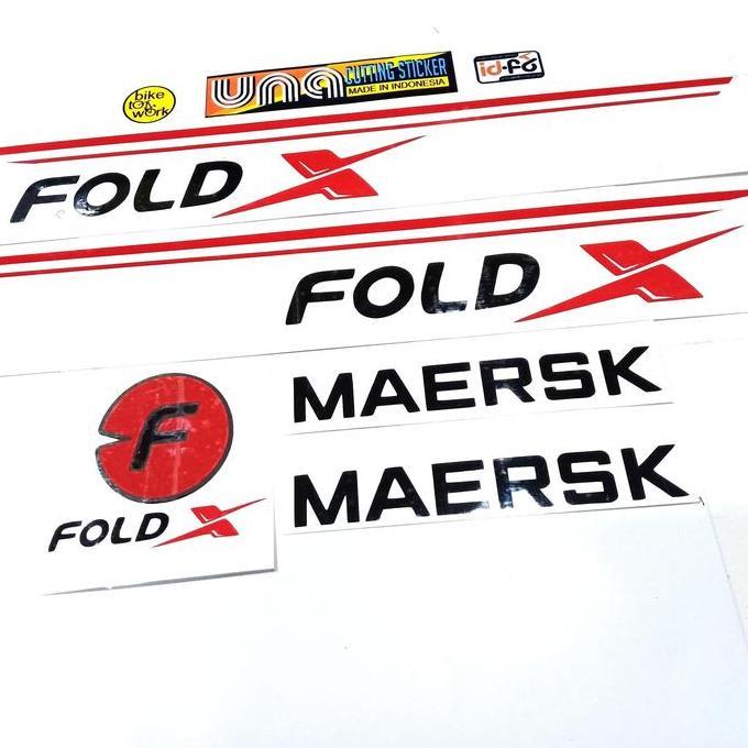 TERLARIS STIKER SEPEDA FOLD X SEPEDA LIPAT GOWES MTB BIKE TO WORK FRAME