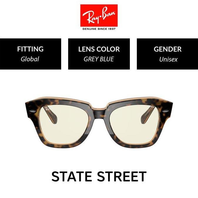 RAY-BAN State Street | RB2186 1292BL | Global | Kacamata Hitam | 41mm