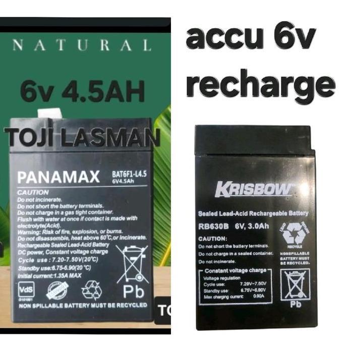 accu aki BATU BATTRE BATTERY baterai mobilan timbangan LAMPU KIPAS FAN  emergensi 6v4.5ah 6v4.6ah 6V