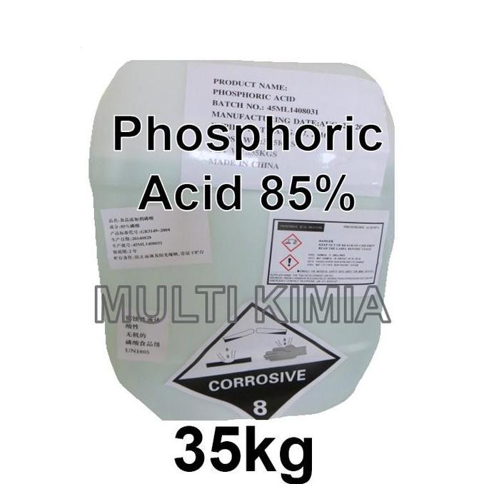 Phosphoric Acid 85% Food Grade - H3PO4 -35kg Jerigen