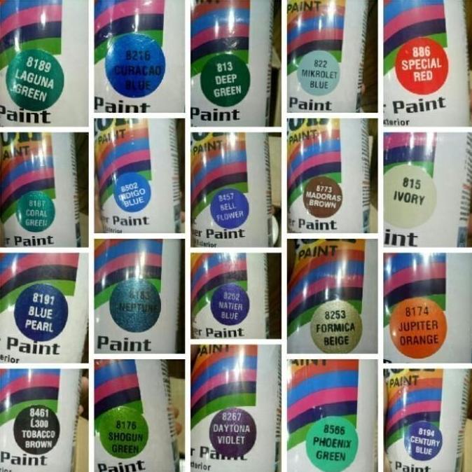MINIM-1 F. Pilox Cat Semprot Diton 300cc Pink Stabilo Chrome Hi Temp Undercoat 120 Warna Ready Stok 