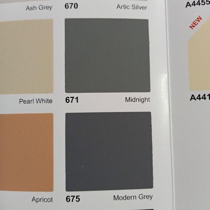Cat tembok Avitex 675 Modern Grey kemasan 1 kg ( Abu sangat Tua )