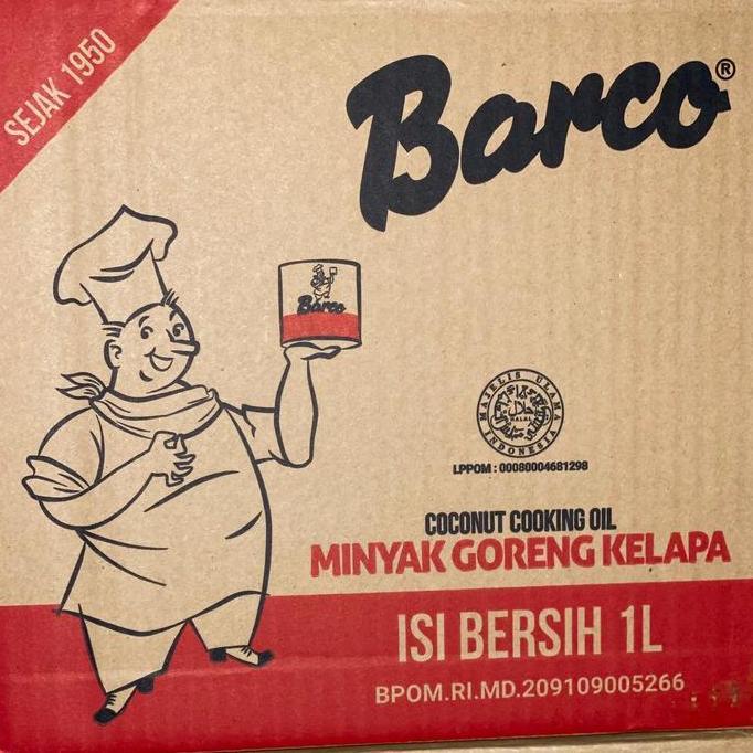 Minyak Goreng Barco 1 Liter Botol Dus Isi 12