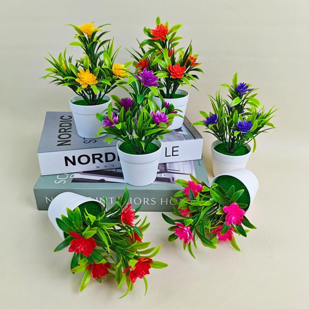 WAJIB PUNYA Bunga Hias Plastik Mini Dekorasi Rumah Bunga Hiasan Meja Kecil Artificial Flowers Palsu 