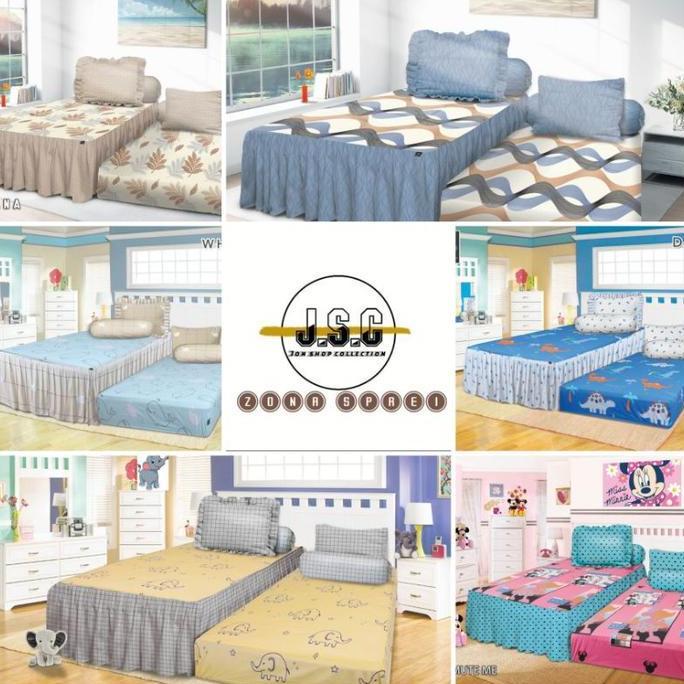 Sprei sorong 2in1 my love 120x200 motif terlaris murah