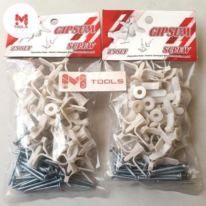 Ready Fisher Gypsum Termasuk Sekrup Isi 25 pcs - Gypsum Fisher