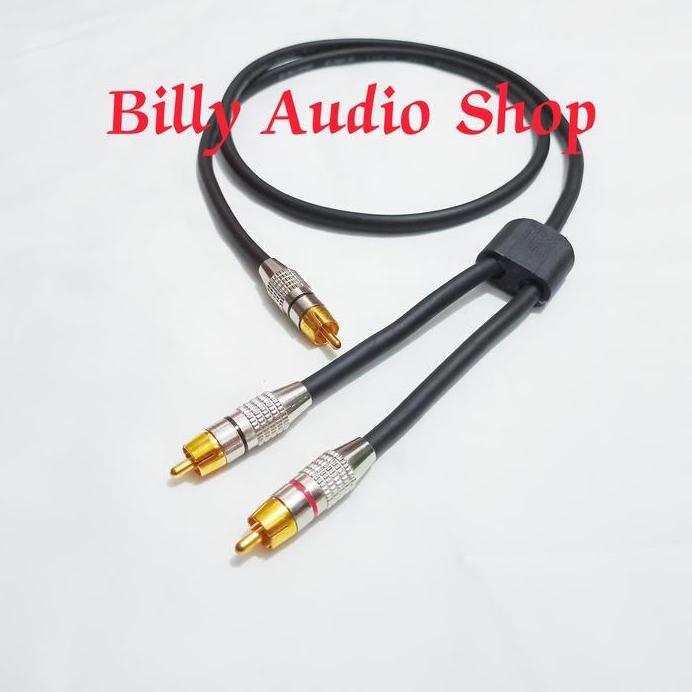 Kabel Audio Rca ke Cabang 2 Rca 1pcs