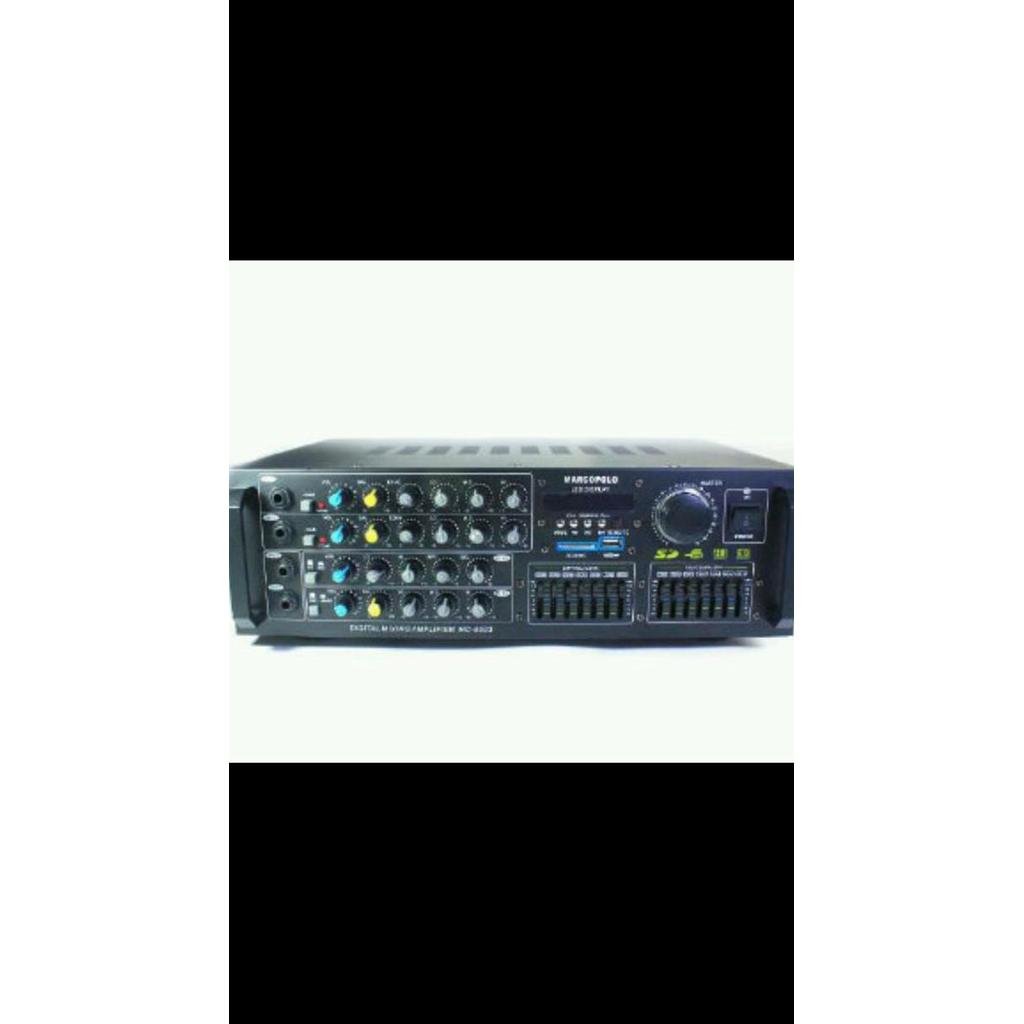 Best Seller Power Amplifier + Karaoke ( Marcopolo Mc 8903 ) Usb / Mp3 Suara Mantap