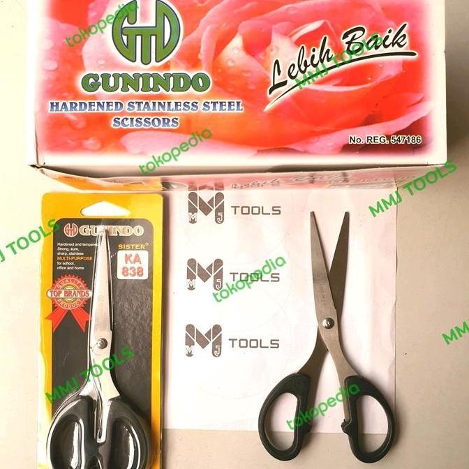 Ready Gunting kertas GUNINDO sedang KA-838 - GUNINDO gunting sedang
