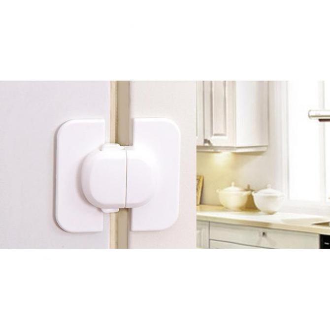 COD Kunci Gembok Pengunci Kulkas 1 2 Pintu Lemari Kayu Plastik Kaca Besi Kuat Pengaman Anak Model Ge