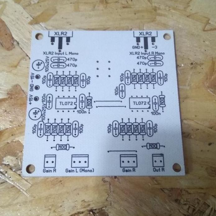 PCB audio input balance output unbalance setreo