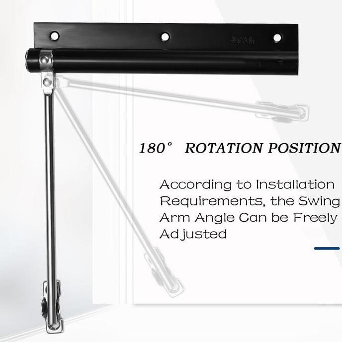 Door Closer Pintu Household Besi Tahan Karat Door Closer Alat Penutup Pintu Otomatis/Engsel Koboi
