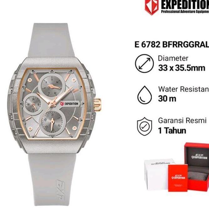 JAM TANGAN WANITA EXPEDITION E6782 E 6782 RUBBER ORIGINAL