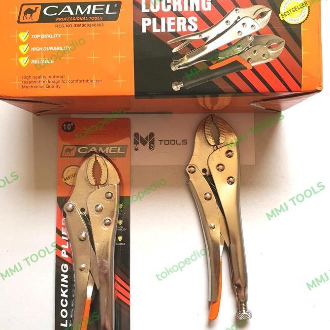 Ready Tang buaya CAMEL 10" Locking Plier CAMEL 10" - Tang jepit CAMEL 10"