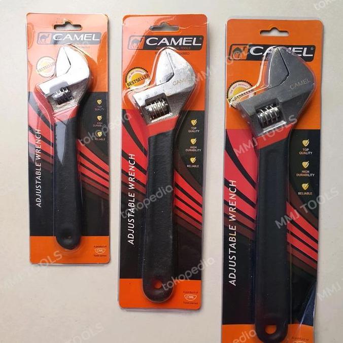 Ready Kunci Inggris CAMEL 12" Adjustable Wrench CAMEL- Kunci Bago CAMEL 12"