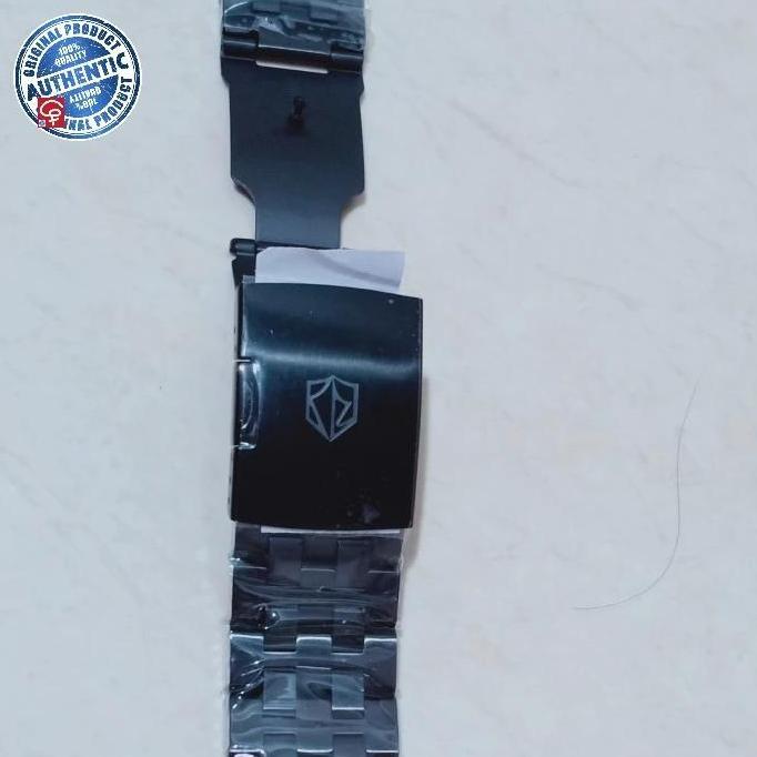 STRAP RANTAI JAM TANGAN EXPEDITION E6402 E 6402 STAINLESS BLACK STEEL