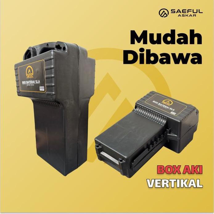 Box Aki Tempat Penyimpanan Aki Baterai Dudukan Storage Kotak Sepeda Listrik