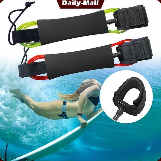 LEONAB Tali Papan Surfing Surf Leash 7ft/9ft Rope Selancar Surfing Paddle Board Leash Tali Selancar