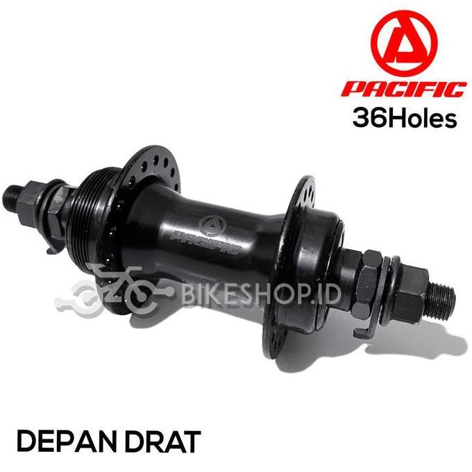 Hub Bos Bosch Pacific 36 Lubang PACIFIC Depan Belakang Hitam 36H Sepeda  | High Quality