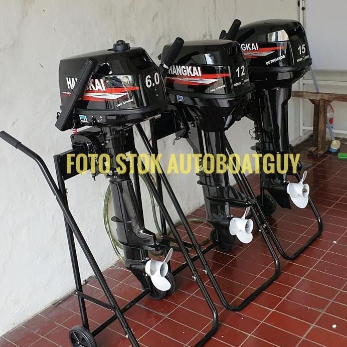 Mesin Tempel HANGKAI 6 PK / HP 2 Tak  untuk Kapal / Perahu ( 2 Stroke Boat Outboard Motor )