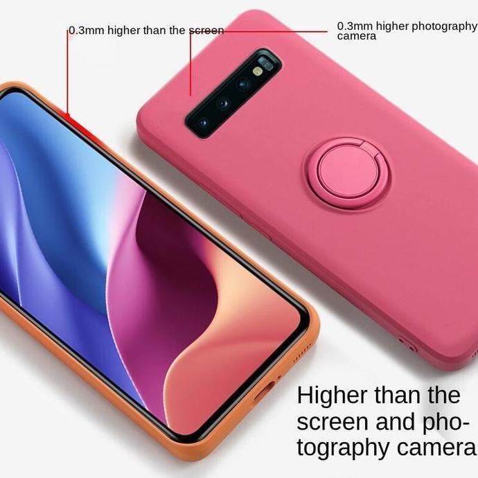 case  untuk Samsung S10 / S10 PLUS Case Candy Ring Stand Bracket Holder free TALI