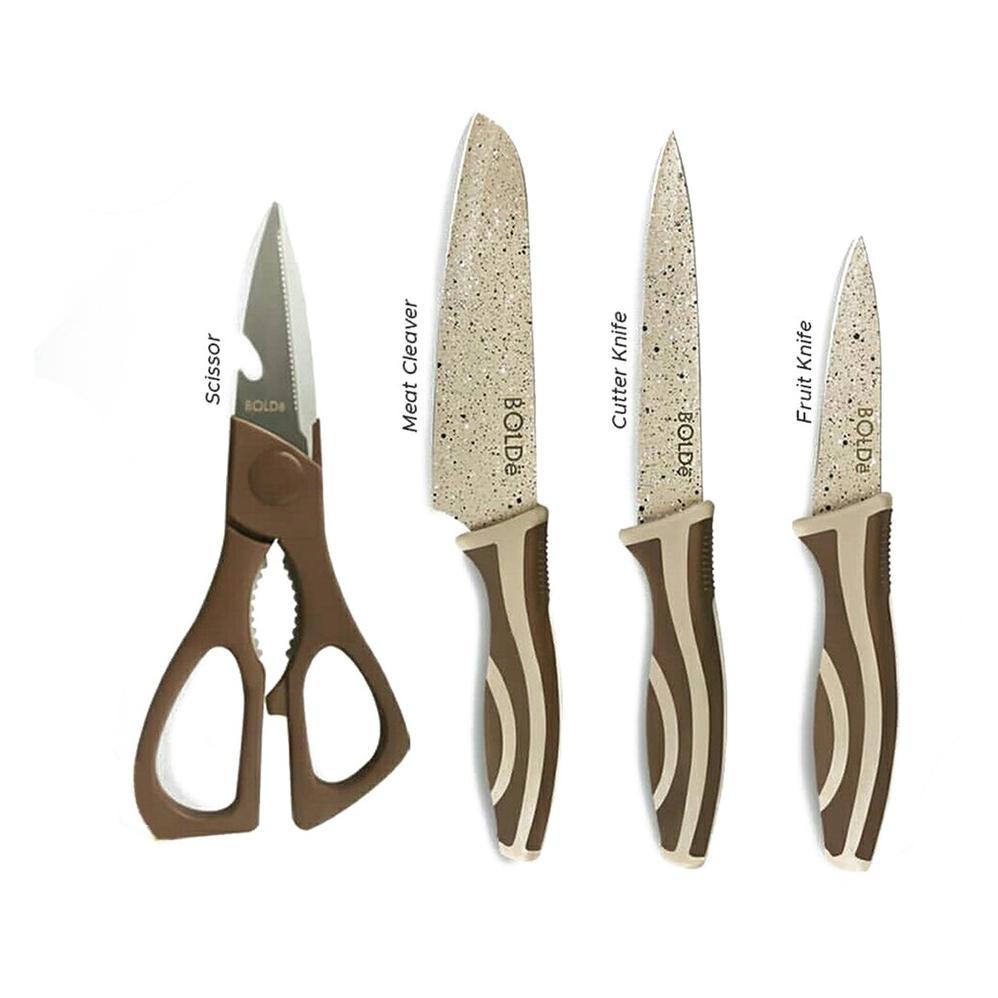 Bolde Pisau Set Gunting 4 Pcs Bolde Electra Series Bolde Super Utensile