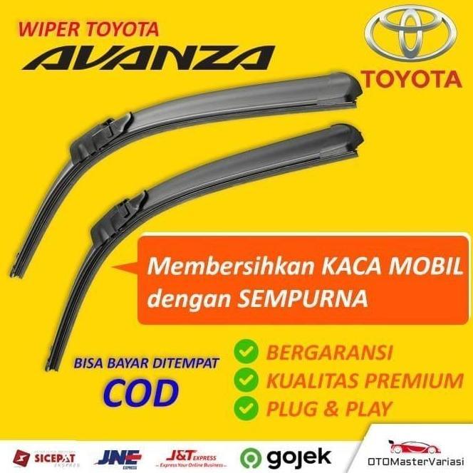 Onderdil Mobil Wiper Frameless Toyota Avanza Dan Daihatsu Xenia Semua Tahun Material Berkualitas