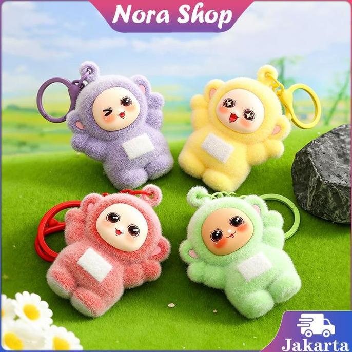 SESARKAL Gantungan Kunci Teletubbies Bludru / Gantungan Kunci Teletubbies Keychain