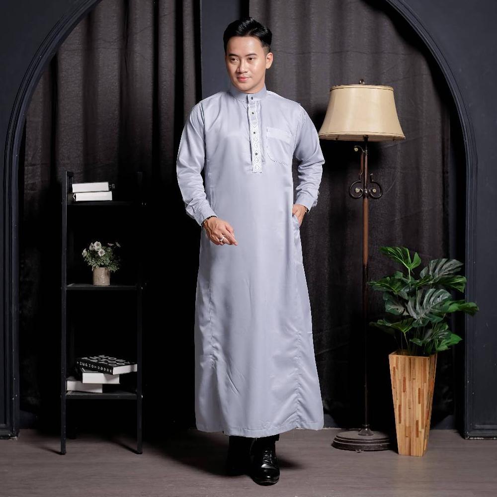 new jubah pria slimfit gamis pria jubah mewah brodir slimfit jubah pria dewasa