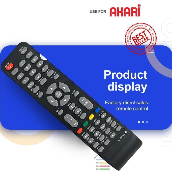 DELLINE REMOTE AKARI SMART TV ANDROID SMART CONNECT AKARI RC9918AS AT-5432S AT Lcd