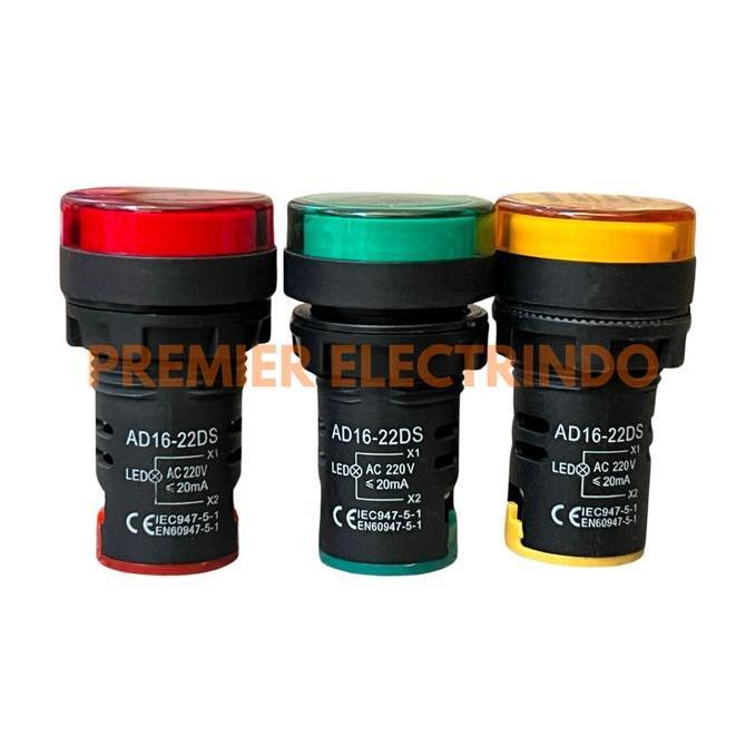 PAKET PANEL BOX INDOOR 1mm + LAMPU PILOT ( MERAH , KUNING , HIJAU ) - Box Panel Listrik dan Lampu In