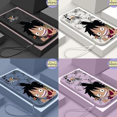 Case   untuk Oppo A31 / A8 LUFFY Wano One Piece Silicone Gambar FREE TALI