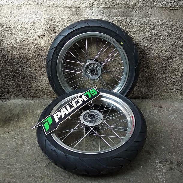 Wheelset Supermoto KLX Dtracker 150 - Paket Ban 17 300 350