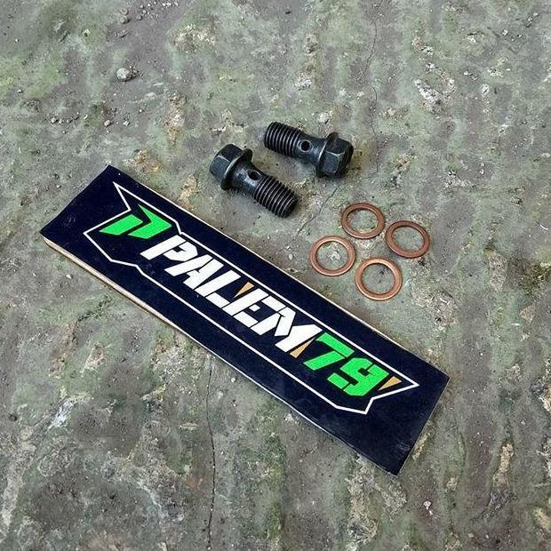 Paket Kampas Selang Master Rem Holder Kaliper Belakang Ori KLX S L BF
