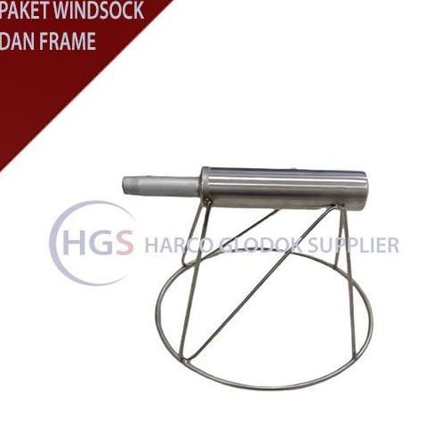Paket hemat windsock 30 cm - windsock orange - Frame windsock